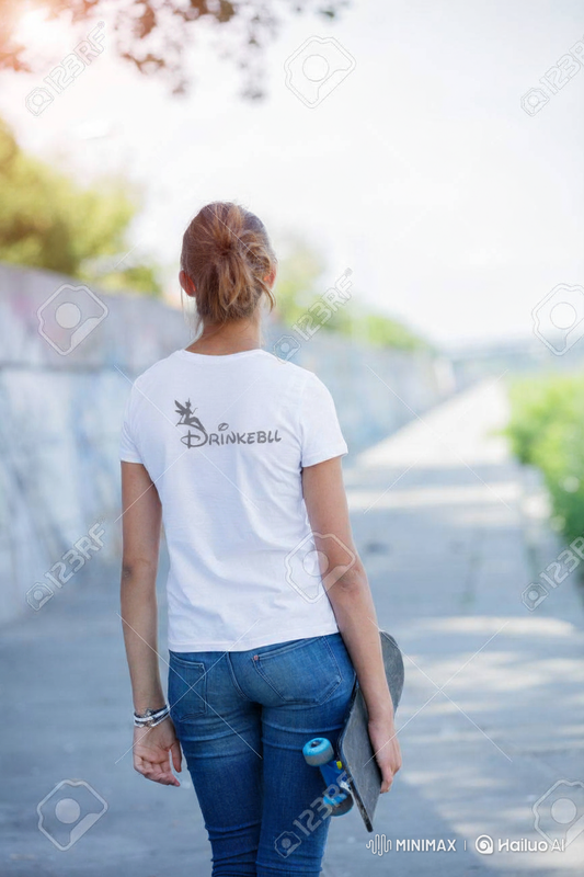 Drunker Bel Cartoon Pouring Wine DTF Front & Back Design T-Shirt –