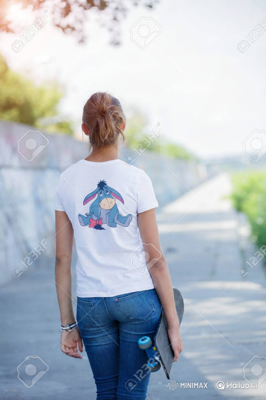 Eeyore DTF Front & Back Design T-Shirt – Size