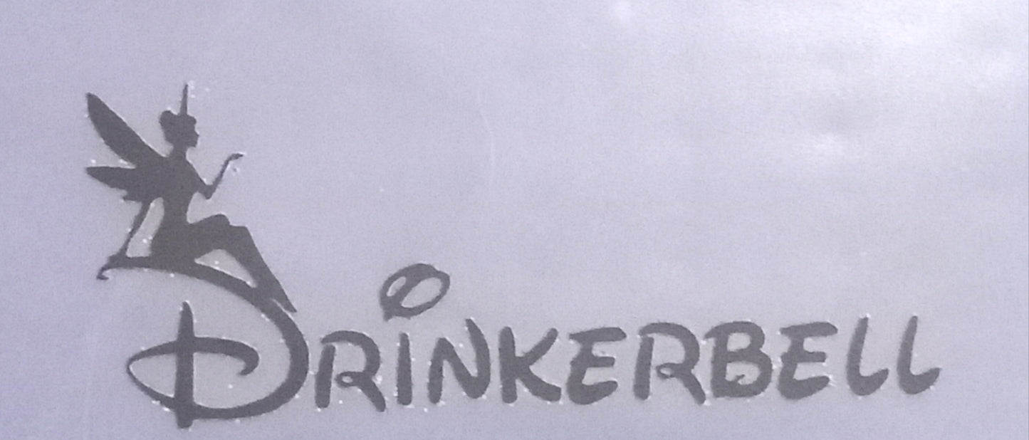 Drunker Bel Cartoon Pouring Wine DTF Front & Back Design T-Shirt –