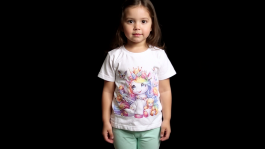 Baby unicorn and teddy bear green tights