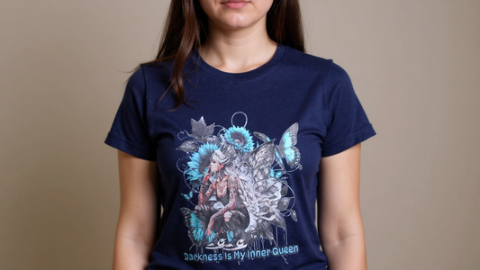 Darkness Is My Inner Queen Front Decal T-Shirt – Size [X]